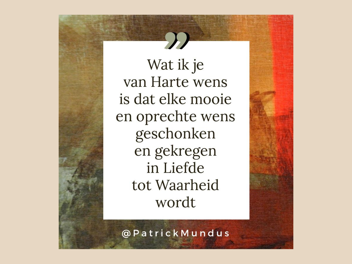 Wat ik je van Harte wens