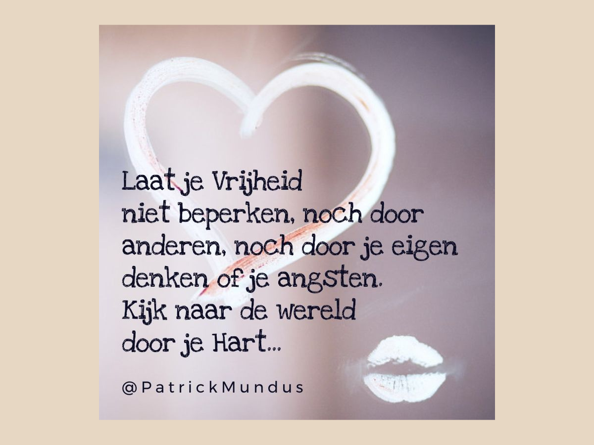Laat je vrijheid niet beperken